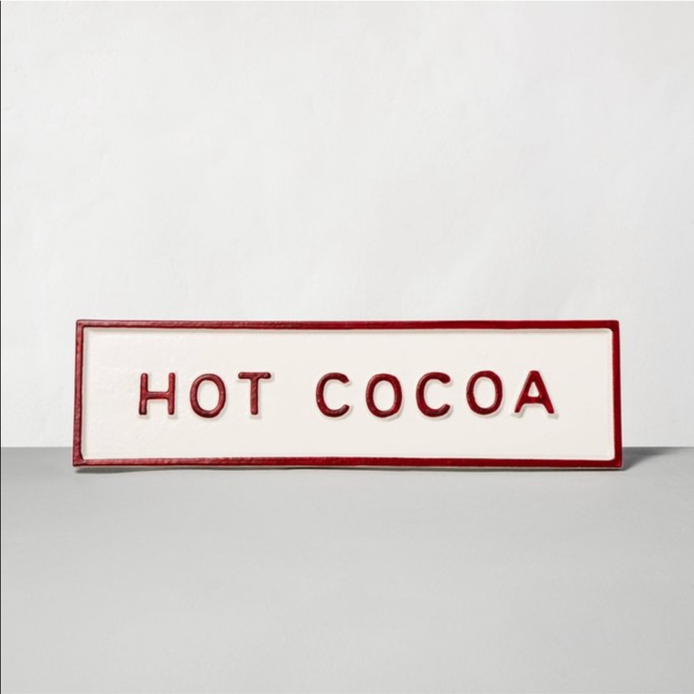NWT Hearth & Hand Hot Cocoa Holiday Sign w…